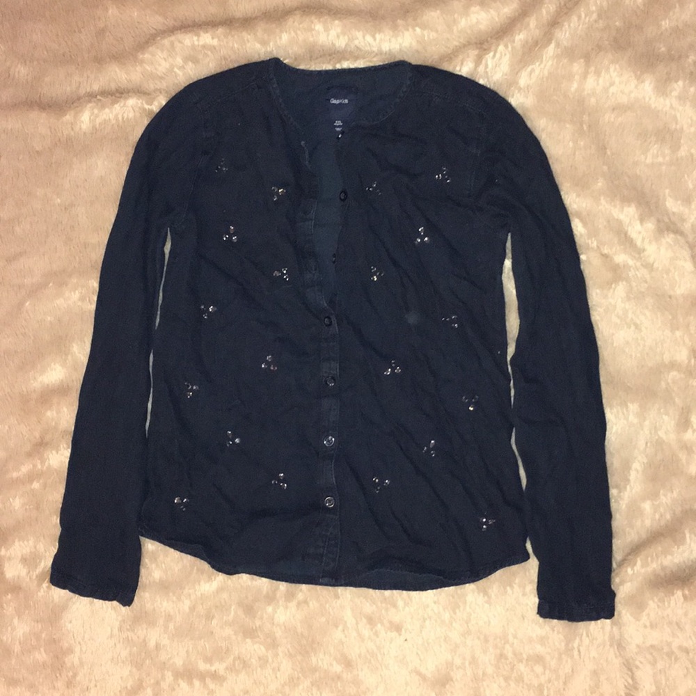 Girls button down top